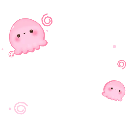 Cute Kawaii Pink Glowing Octopi Filter