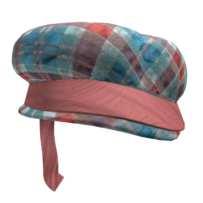 Plaid Wrapped Hat