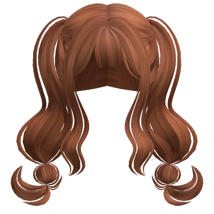 Lovely High Soft Pigtails Bubbly Braid (Ginger)