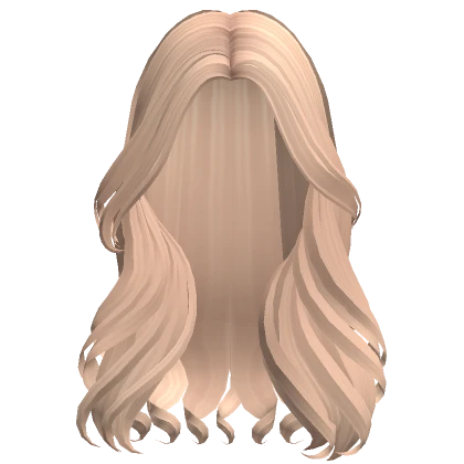 Long Curly Stylish Model Girl Hair (Blonde)