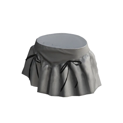 Rina Frilly Bow Skirt in Black