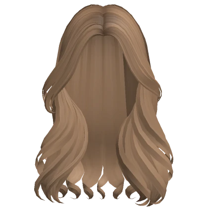 Long Curly Stylish Model Girl Hair (Dark Blonde)