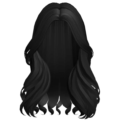 Long Curly Stylish Model Girl Hair (Black)