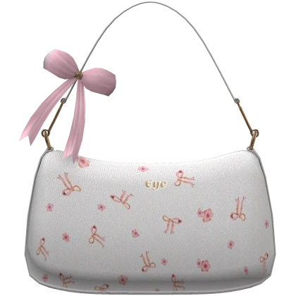 White Bow Purse