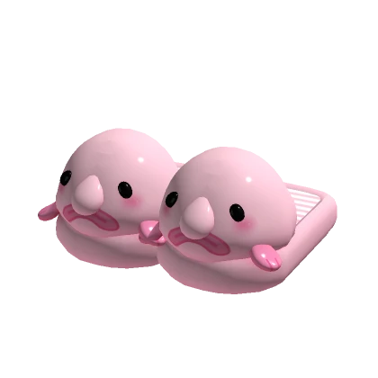 ♡ cute blobfish slippers