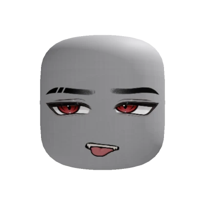 Red Tired Bored Anime Boy Face