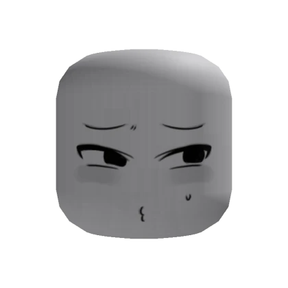 Cartoony Embarrassed Nervous Face