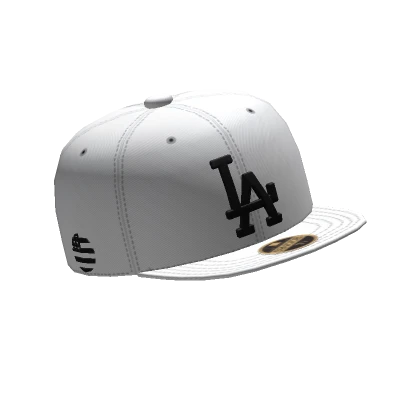 Forward White LA Baseball Cap