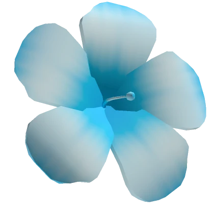 🌺♡ blue tropical flower hibiscus summer clip