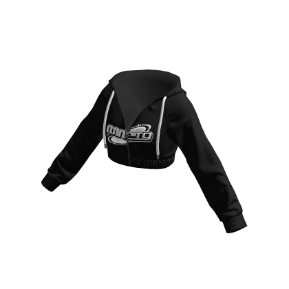 Cropped Track Hoodie NINET9 Black