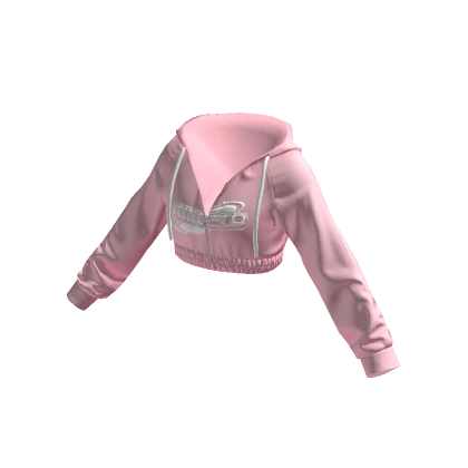 Cropped Track Hoodie NINET9 Pink/White