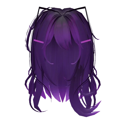 Yuri Messy Long Hair - Purple Club 