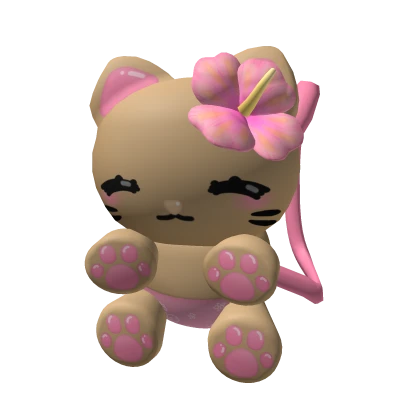 Summer Pink Kitten Backpack v2