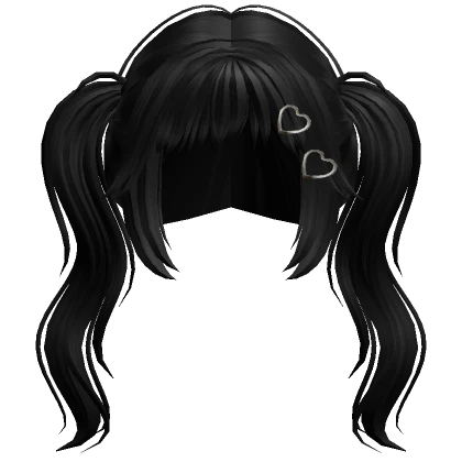 Curly Fairy Pigtails (Black)