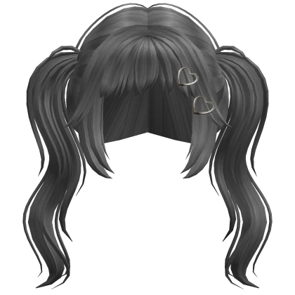 Curly Fairy Pigtails (Gray)