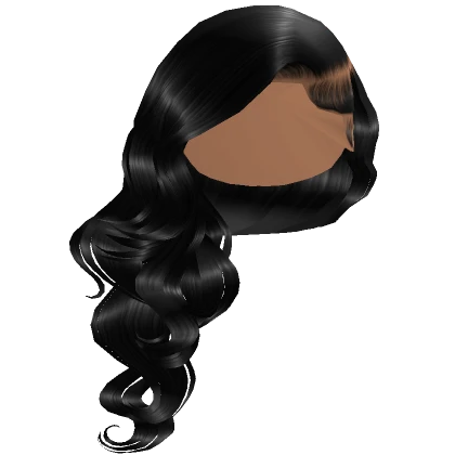 ''Angelic'' side swept wavy hair [Black]