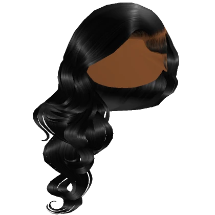 ''Angelic'' side swept wavy hair [Black]