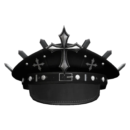 Black Gothic Rebel Commander Cap