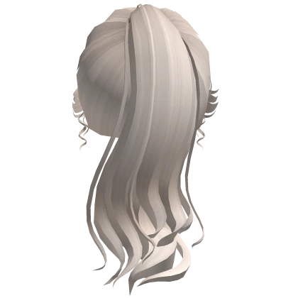 Elegant Beige Wavy Ponytail