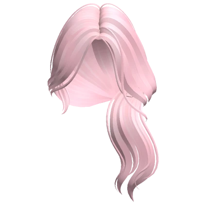 Preppy Side Swept Waves Hair (Pink) 