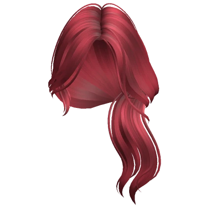 Preppy Side Swept Waves Hair (Red) 