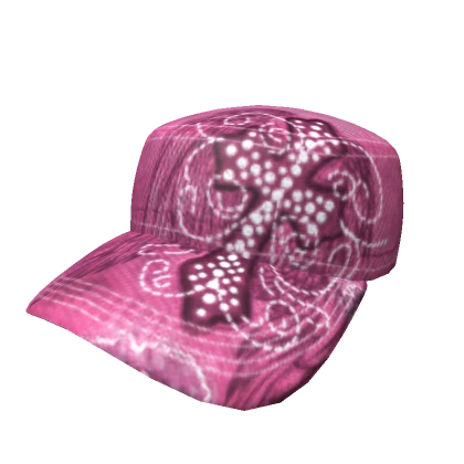 Y2K Pink Rhinestone Denim Cap