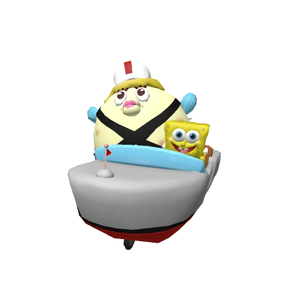 Mrs. Puff & SpongeBob in a Boat