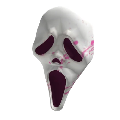 Holdable Pink Bloody Scream Mask