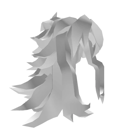 White Blocky Long Hair