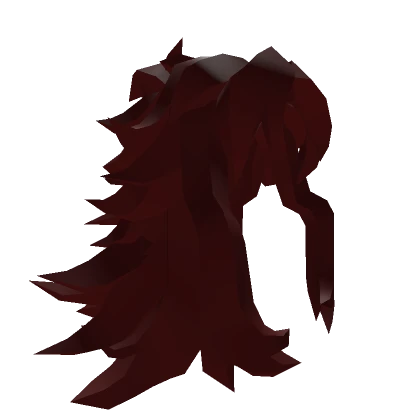 Red Blocky Long Hair