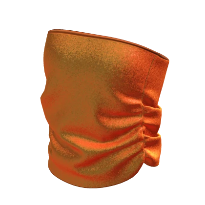 Y2K ☆ Orange Glitter Ruffled Stitch Tube Top