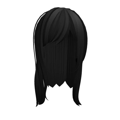 ♡ : black creepy long hair