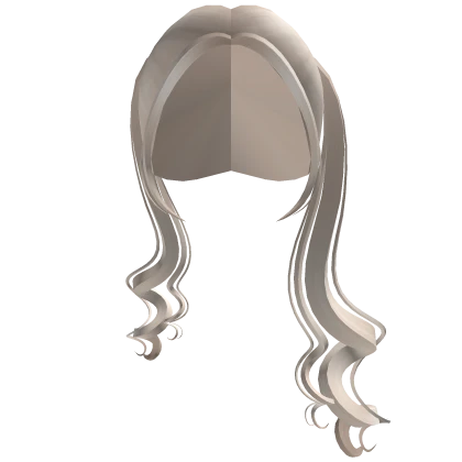Cute Long Swirly Pigtails in Light Blonde V2