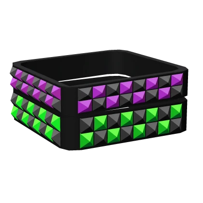 R6 Grape Spiked Scene Bracelets [Right]