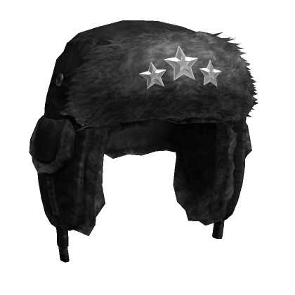 Triple Star Black Ushanka