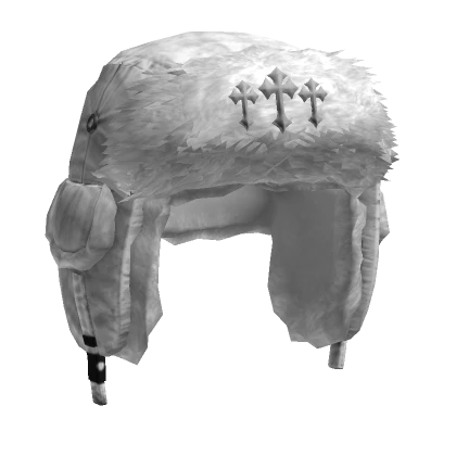 Triple Cross White Ushanka