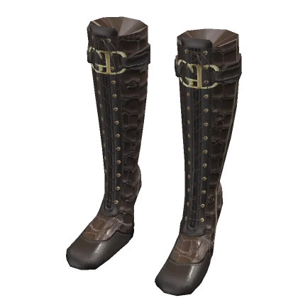 Supermodel 2000's Brown Crocodile Boots