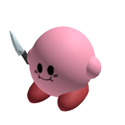 Kirby with a Knife