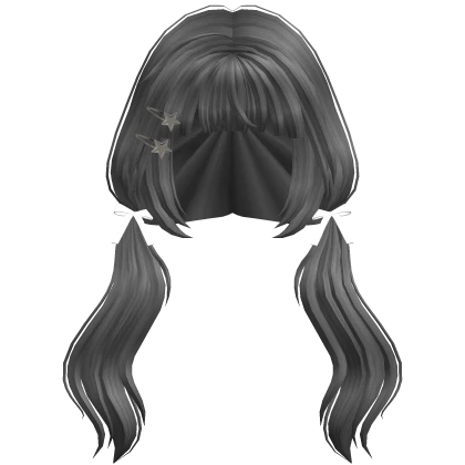 Low Wavy Pigtails (Gray)