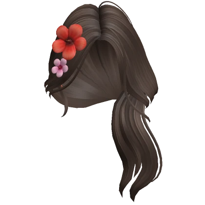 Mermaid Summer Tropical Flower Hair (Brown)