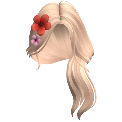 Mermaid Summer Tropical Flower Hair (Blonde)