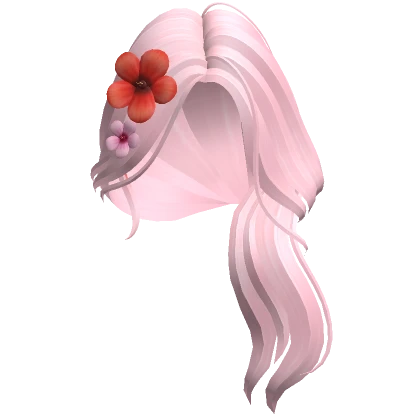 Mermaid Summer Tropical Flower Hair (Pink)