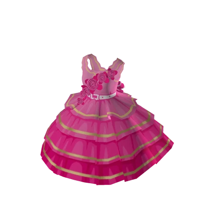 Pink rose dress