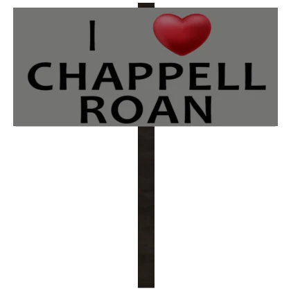 I Heart Chappel Roan Sign