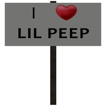 I Heart Lil Peep Sign