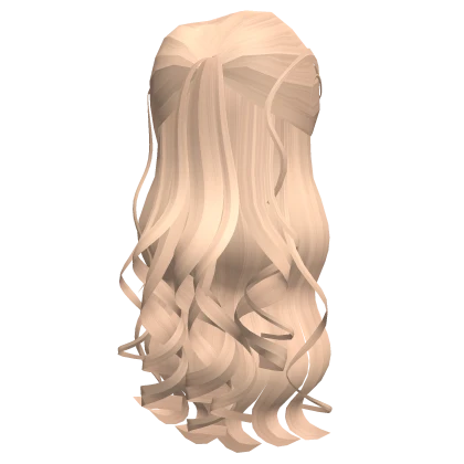 Blonde Glinda Pulled Back Long Popular Curls