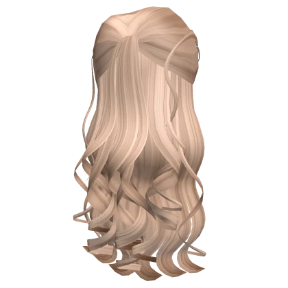 Natural Blonde Glinda Pull Back Long Popular Curls