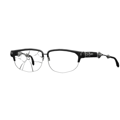 (Low) Shattered Chrome Cross Dagger Glasses