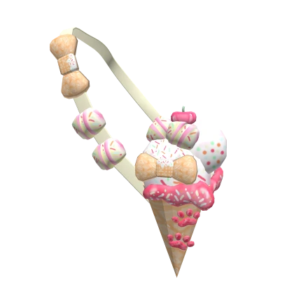 kawaii birthday sprinkles icecream waffle cone 3.0