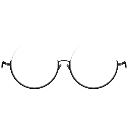 Black Half Frame Glasses (Low v1)
